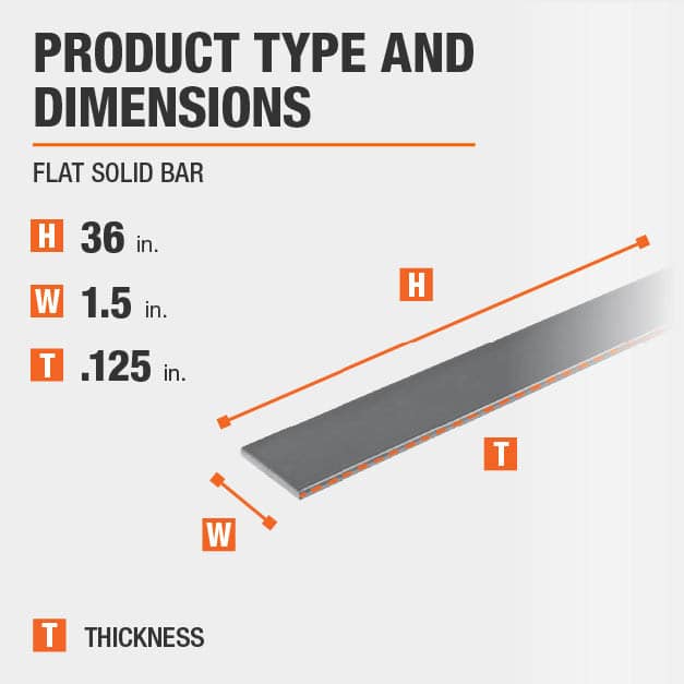 1.1//2/" x 1//2/" x 1495mm Long Aluminium Flat Bar