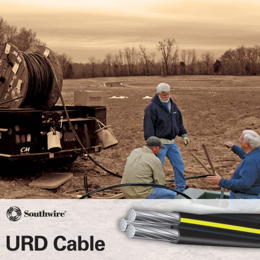 Southwire (BytheFoot) 224 Black Stranded AL Stephens URD Cable