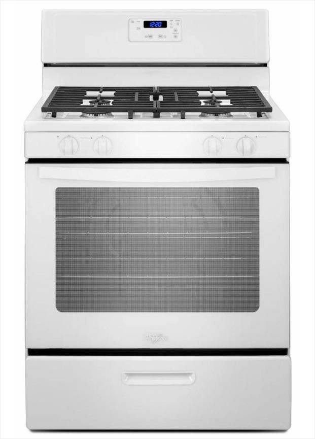 Whirlpool 5.1 cu. ft. Gas Range in White WFG320M0BW The Home Depot