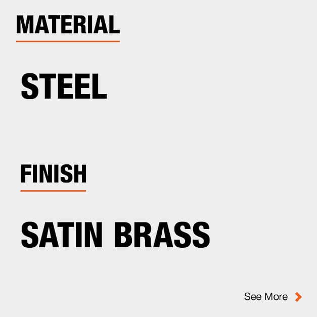Door Hinge Steel Material and Satin Brass finish