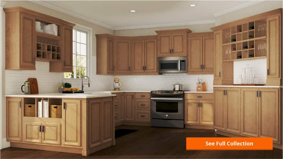 Hampton Bay Hampton Assembled 24x36x12 in. Wall Kitchen in