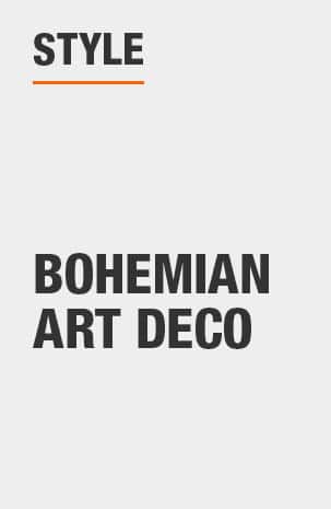 Arm Chair has a Bohemian Art Deco design style