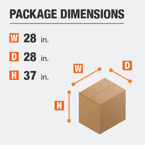 Arm Chair Package Dimensions 28 inches wide 37 inches high 28 inches deep