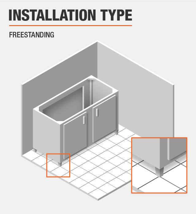 Home Decorators Collection Naples 48 in. W Bath Vanity Only in