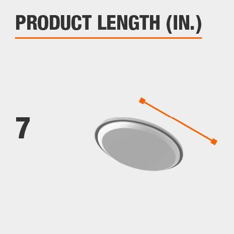 Commercial Electric Spin Light 7 in. LED Flush Mount Ceiling Light with