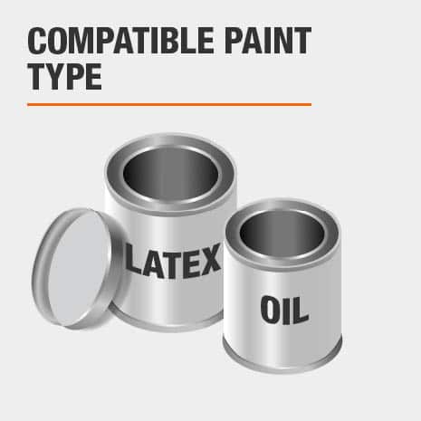 Compaitble with premium oil and latex based paint of all sheens