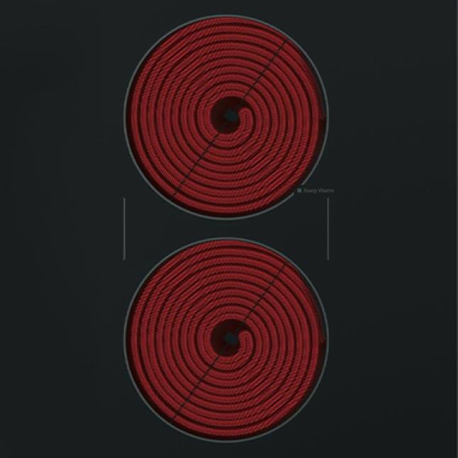 GE 30 in. Radiant Electric Cooktop in Black with 4 Elements including