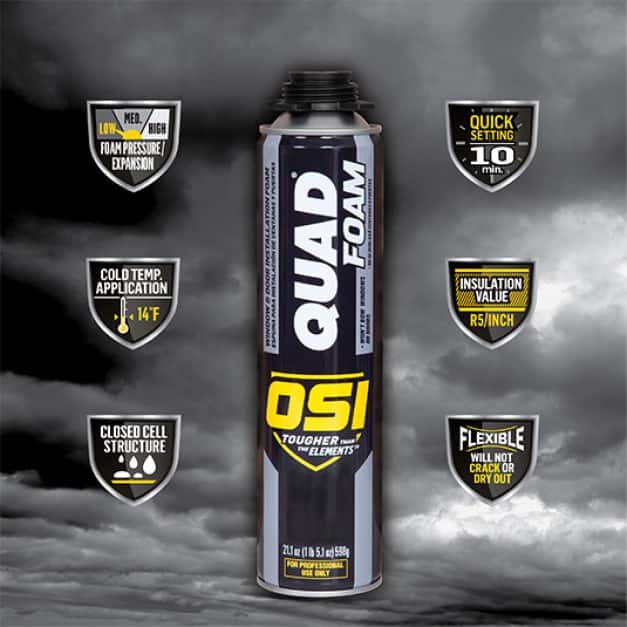 OSI QUAD 16 fl. oz. Window and Door Installation Foam for Dual Use with