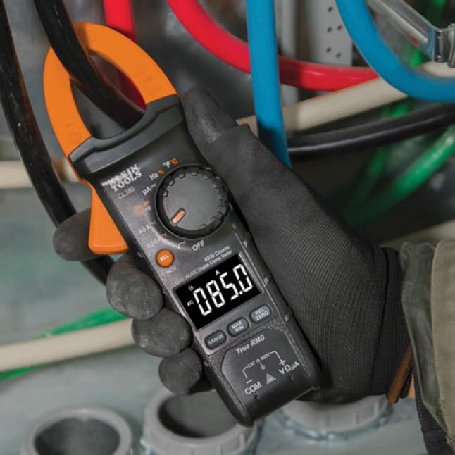 Klein Tools Digital Clamp Meter, True RMS, AC AutoRanging, 600 Amps