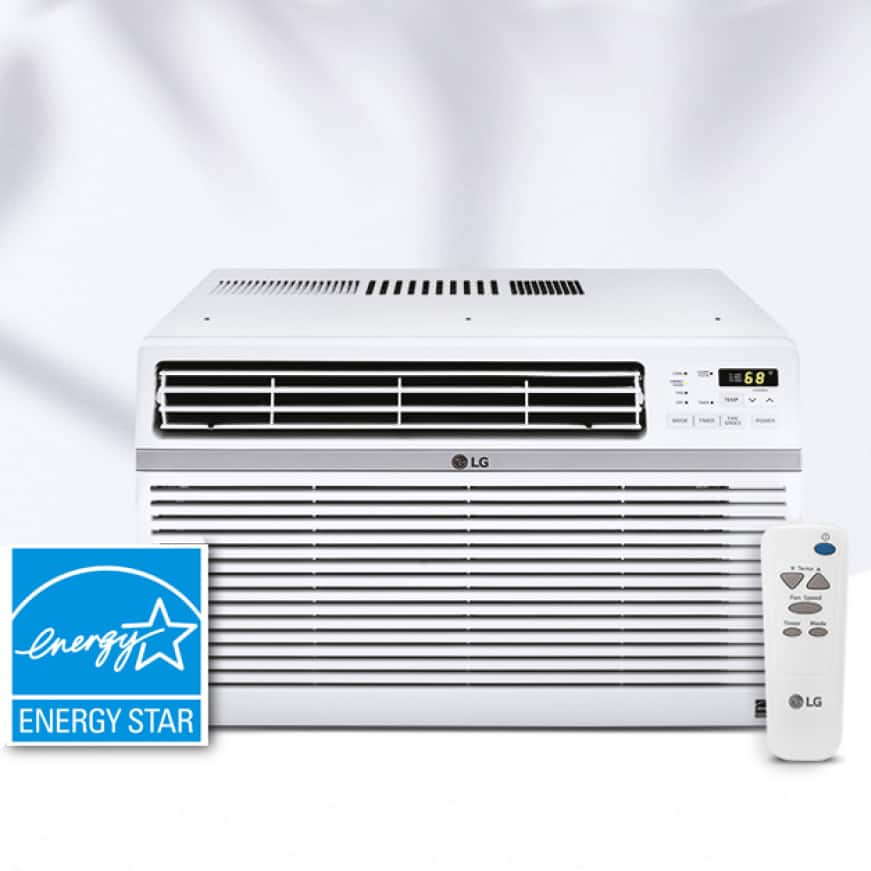 Air conditioner and remote with ENERGY STAR logo