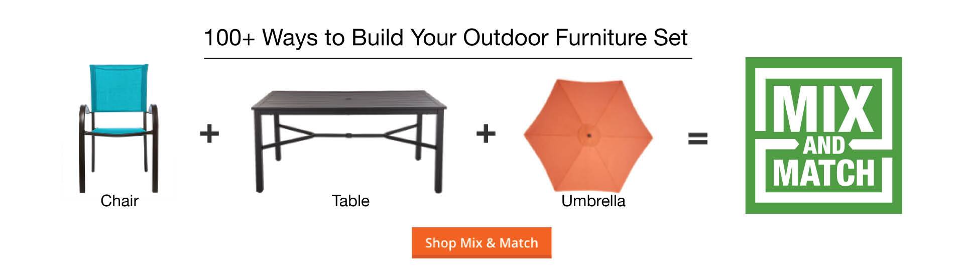 Hampton Bay Mix and Match Metal Outdoor Side Table FTS70661 The Home