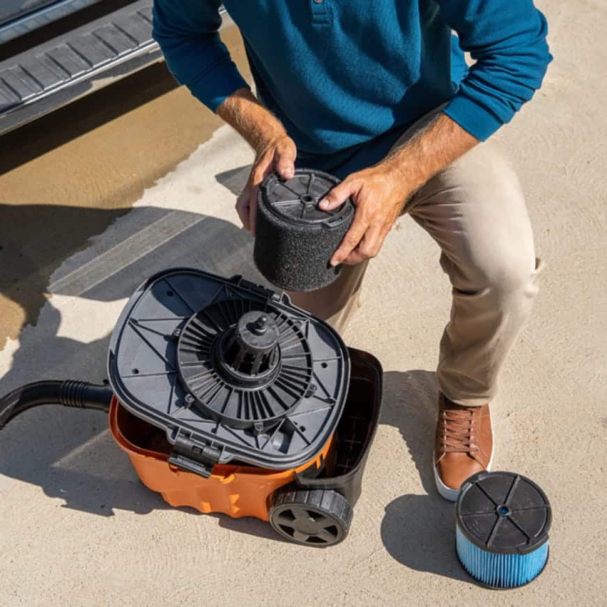 RIDGID Wet Application Foam Filter for 3 to 4.5 Gal. RIDGID Wet/Dry