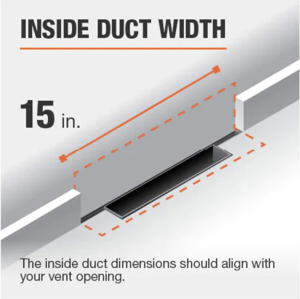 Everbilt 18 in. 3-Way Steel Baseboard Diffuser Supply in White E118SW ...