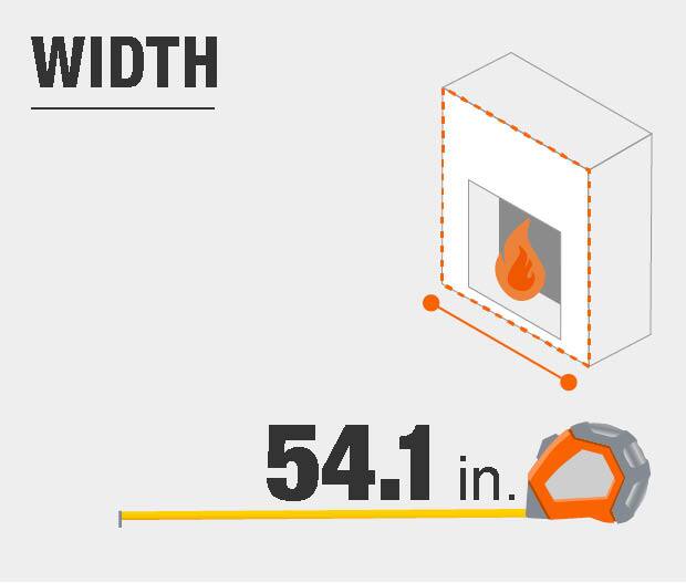 Ameriwood Carver White Electric Fireplace 60 in. TV Stand