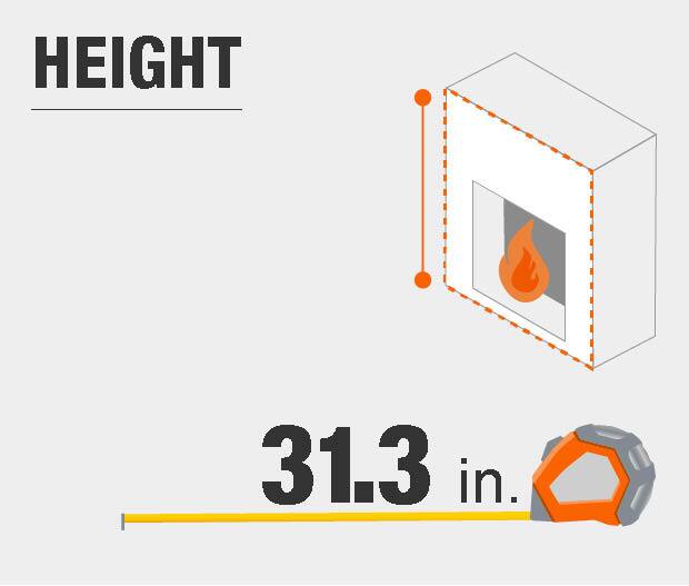 Ameriwood Carver White Electric Fireplace 60 in. TV Stand