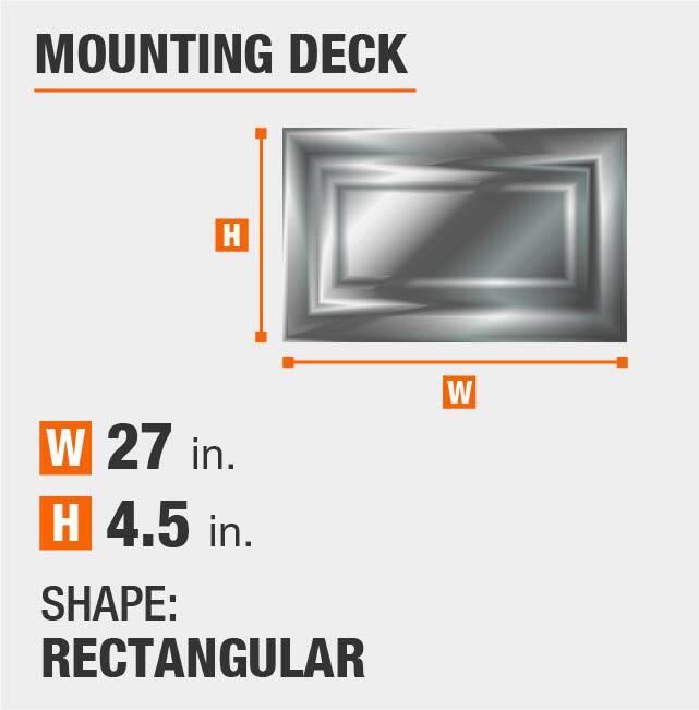 Rectangular Mounting Deck