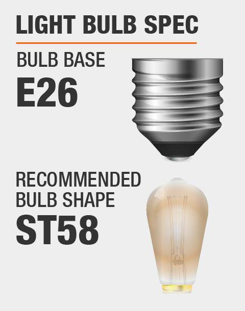 Home Decorators Collection Garridan 1-Light Brushed Nickel ...