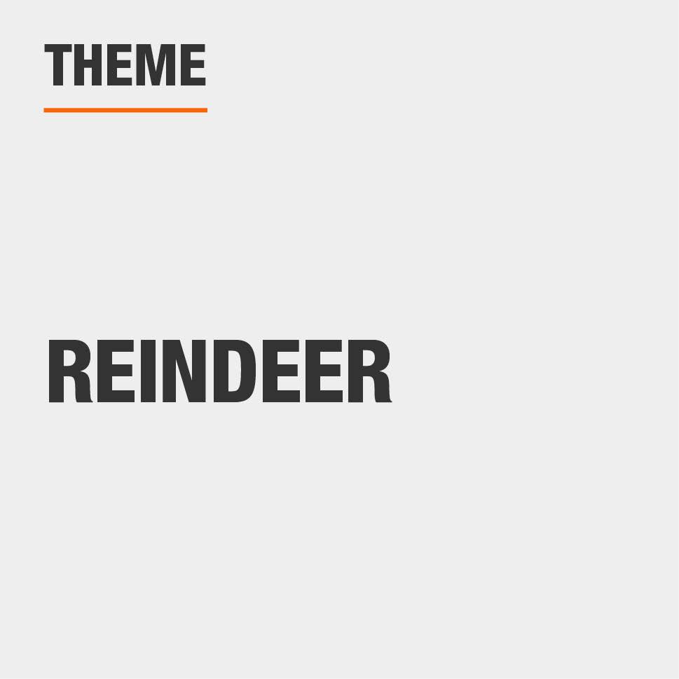 Home Accents Holiday 4 ft. Airblown Inflatable Hangin' On Reindeer