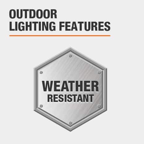 Hampton Bay HD33679BK Low Voltage Black Outdoor Integrated LED Landscape Flood Light (4-Pack) This light is weather-resistant.
