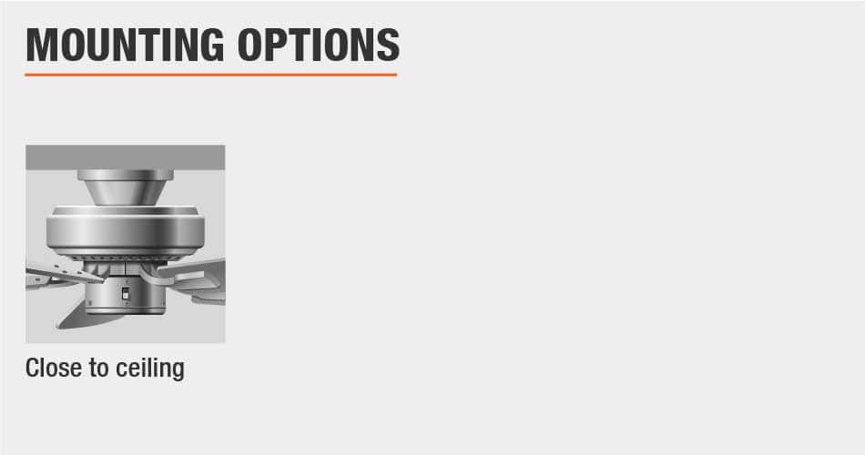 flush mount ceiling fan