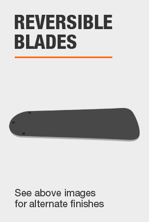 Reversible ceiling fan blades