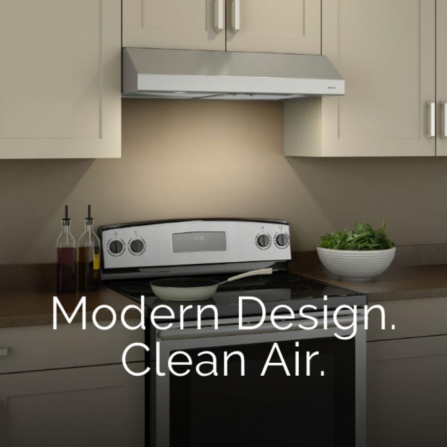 BroanNuTone Glacier 42 in. Convertible Under Range Hood with Light in Stainless Steel