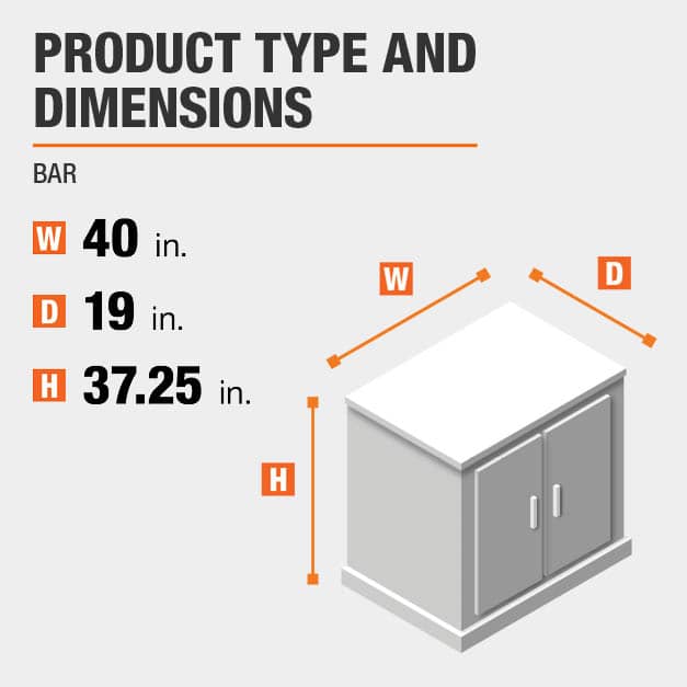 Home Decorators Collection Jamison Black Bar with Expandable Storage