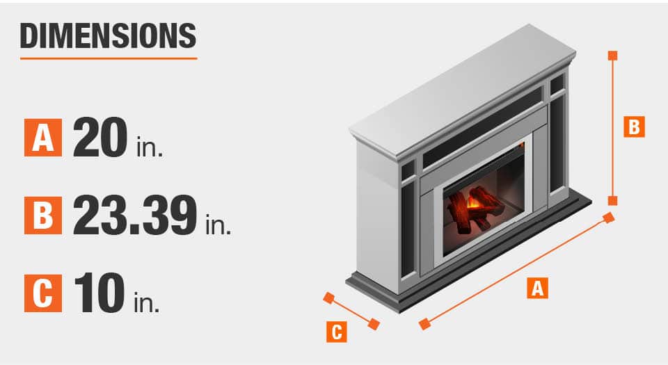 Hampton Bay Legion 1,000 sq. ft. Panoramic Electric Stove in White  EST-420-50-Y - The Home Depot