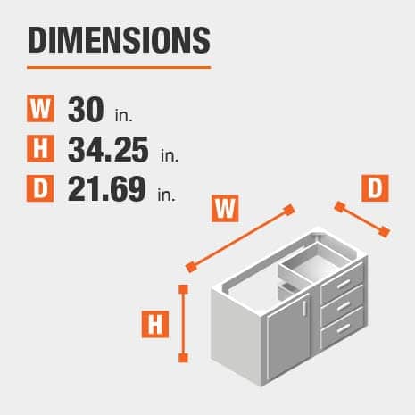 Home Decorators Collection Westcourt 30 in. W x 22 in. D x 34 in. H ...