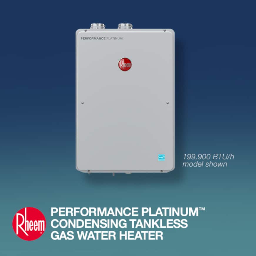 Rheem Performance Plus 9.5 GPM Natural Gas Indoor Tankless Water Heater  ECO200DVLN3-1 - The Home Depot