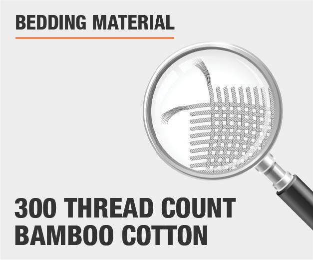 The Company Store 4Piece White Solid 300Thread Count Rayon Made From