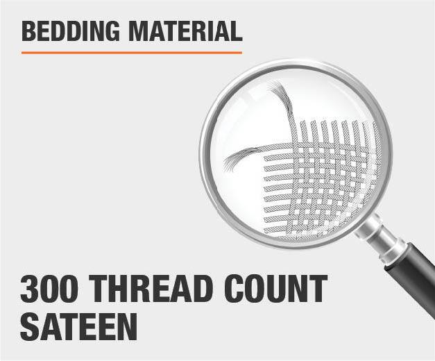 The Company Store Company Cotton 3Piece White Solid 300Thread Count