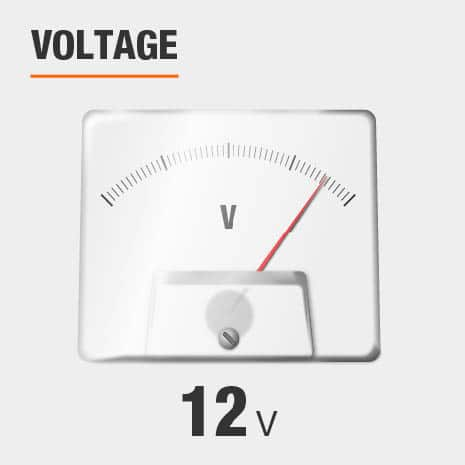 This light has a voltage of 12v.