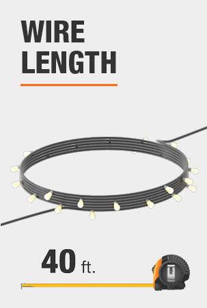 This string light is 40 feet long.