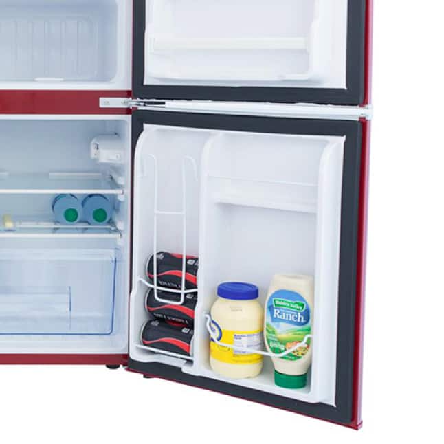 Magic Chef Retro 3.2 Cu. Ft. 2 Door Mini Fridge in WhiteHMCR320WE