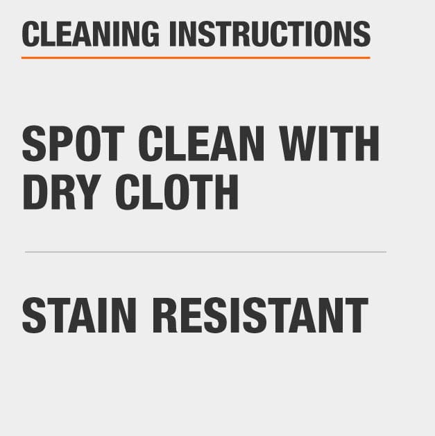 spot clean area rug with soap and water. Area rug is stain resistant