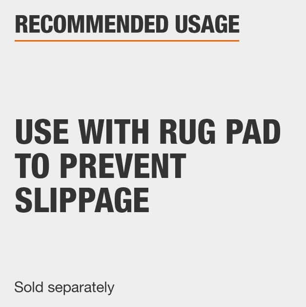 Use Rug Pad with area rug that is sold seperately