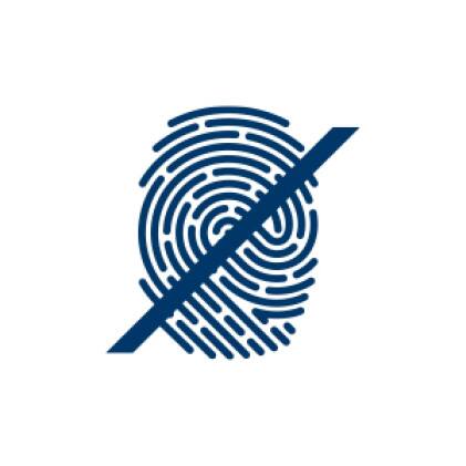Fingerprint-resistant icon