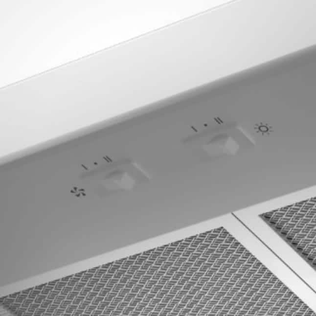 BroanNuTone Glacier 30 in. 300 CFM Convertible Under Range Hood with Light in Stainless