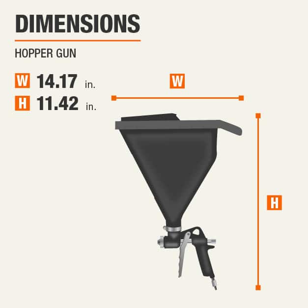 Husky 1.75 Gal. Hopper Gun Texture Sprayer with 3 spray tips 82232