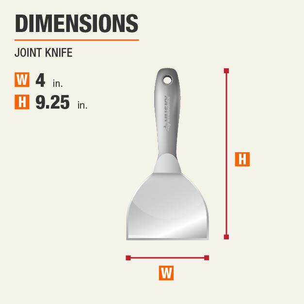 Husky Professional 4 in. Stainless Steel Joint Knife with 1Piece