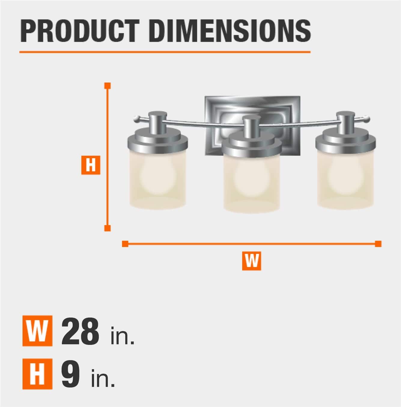 Hampton Bay Vista Heights 4Light Aged Bronze and Brass Vanity Light HD