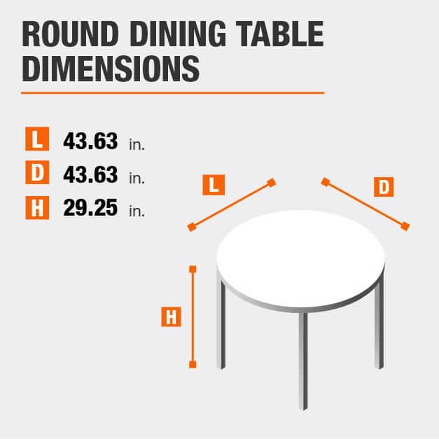 StyleWell Corley Haze Finish Wood Top Round Dining Table for 4 with