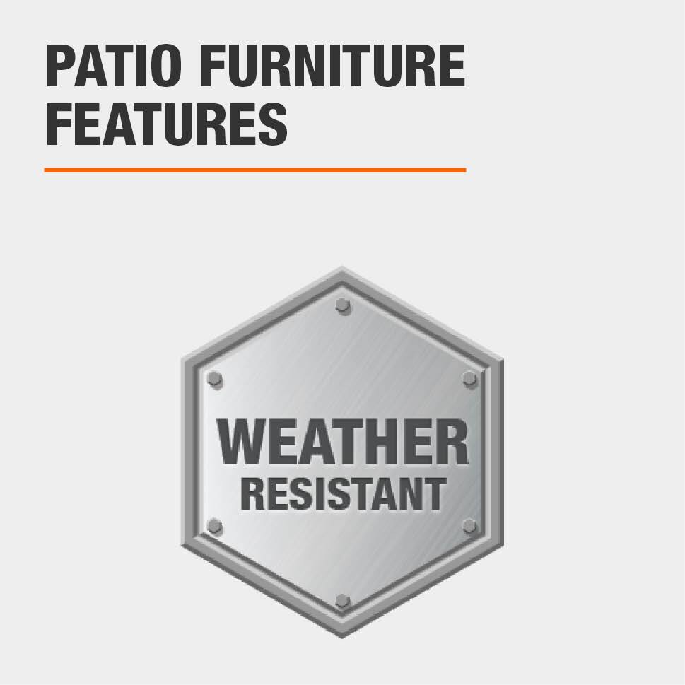 Hampton Bay Riverbrook Shell White Rectangular Glass Top Aluminum