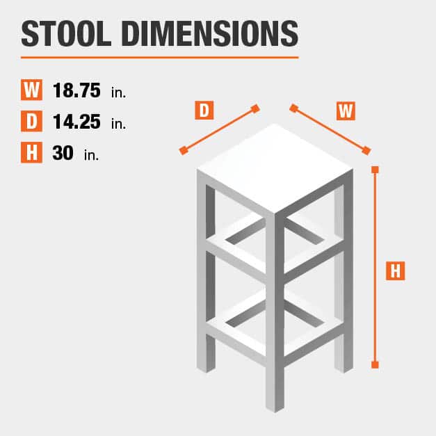 StyleWell Backless Saddle Seat Fabric Upholstered Bar Stool in Riverbed
