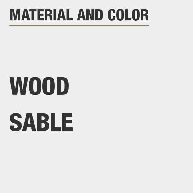 StyleWell Saskia Sable Brown Wood Round Dining Table for 4 (42 in. L x