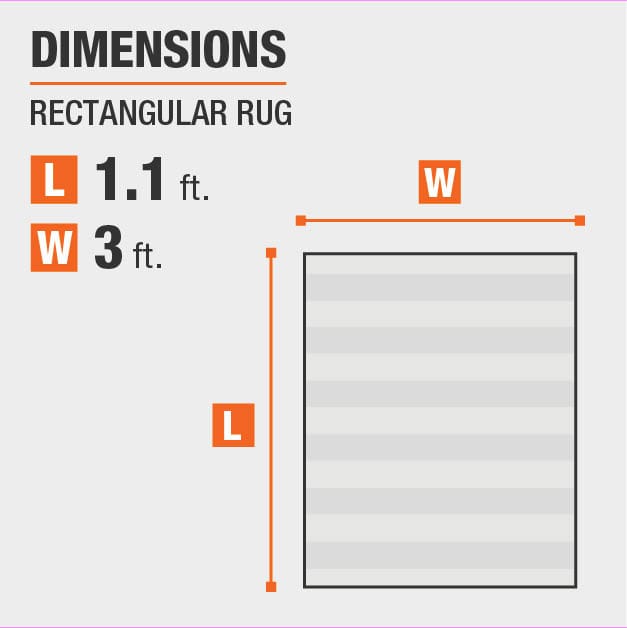 Stormy Charcoal 2 ft. x 3 ft. Abstract Scatter Area Rug is 1.1 feet by 3 feet