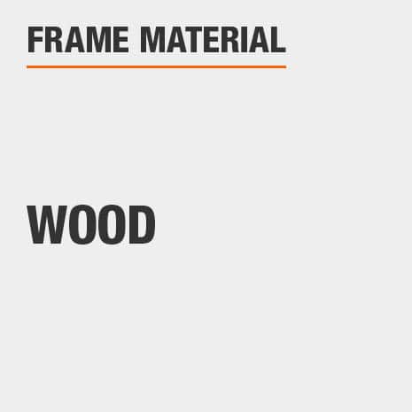 This bathroom vanity mirror frame material is Wood