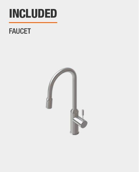 This sink includes Faucet