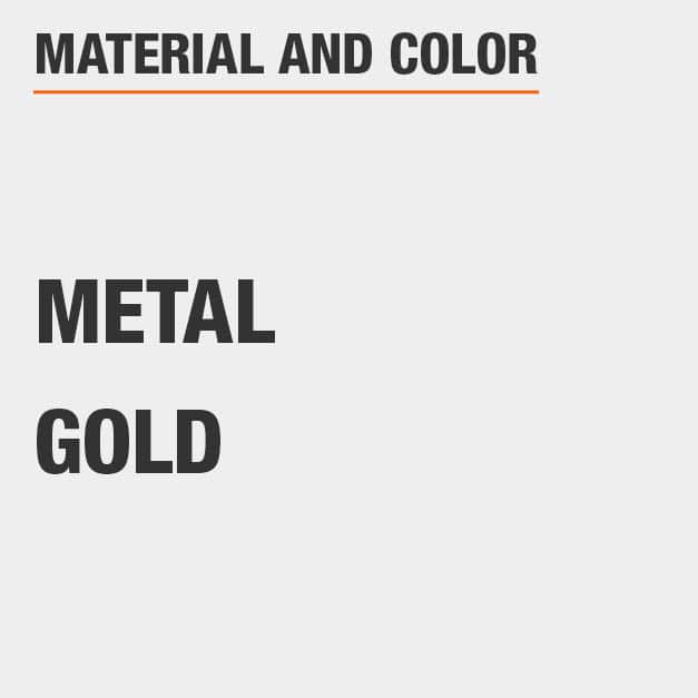 Home Decorators Collection Calluna 31 in. Gold Medium Round Metal